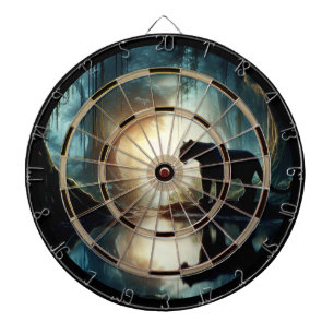 Cible De Fléchettes Panthère noire reflétée dans la régulation de l'ea