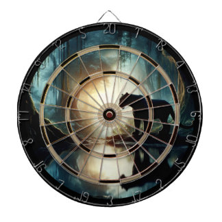 Cible De Fléchettes Panthère noire reflétée dans la régulation de l'ea