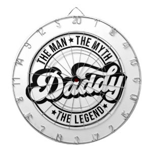 Cible De Fléchettes Papa l'homme le mythe la légende pa papa hommes pa
