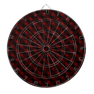 Cible De Fléchettes Papier peint en velours rouge vintage Design abstr