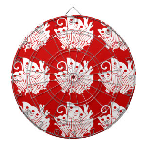 Cible De Fléchettes Papillon asiatique Japonais Conception Kamon