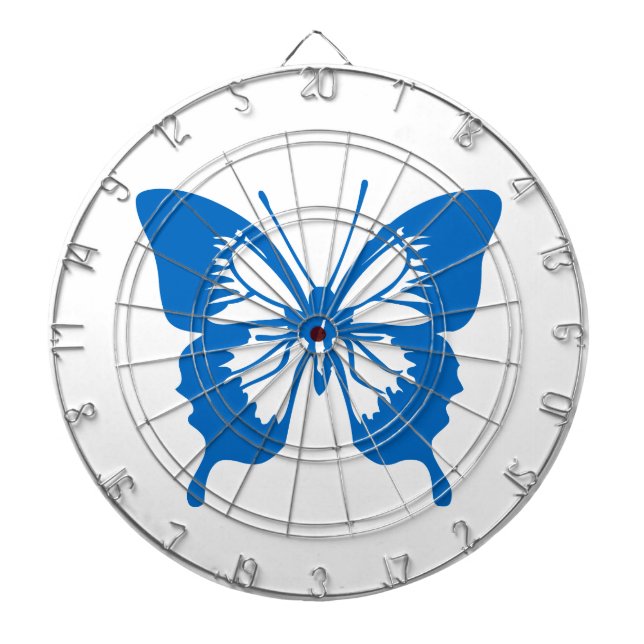 Cible De Fléchettes Papillon Bleu (Devant)