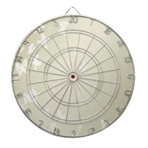 Cible De Fléchettes Papillons blancs