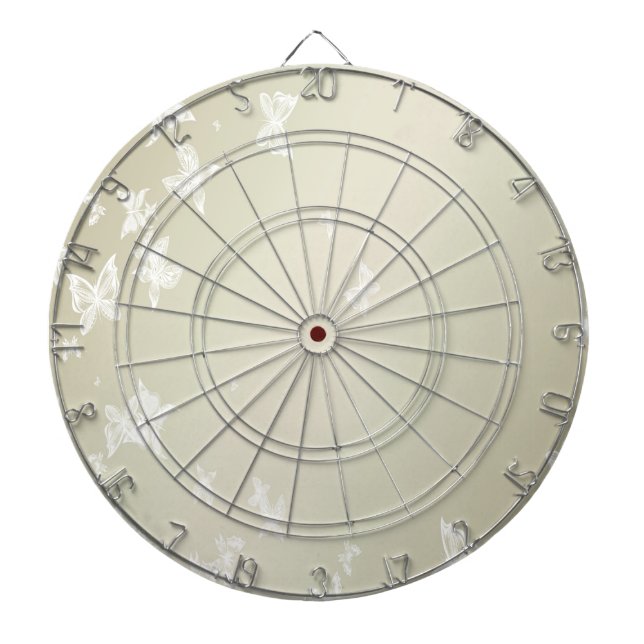 Cible De Fléchettes Papillons blancs (Devant)