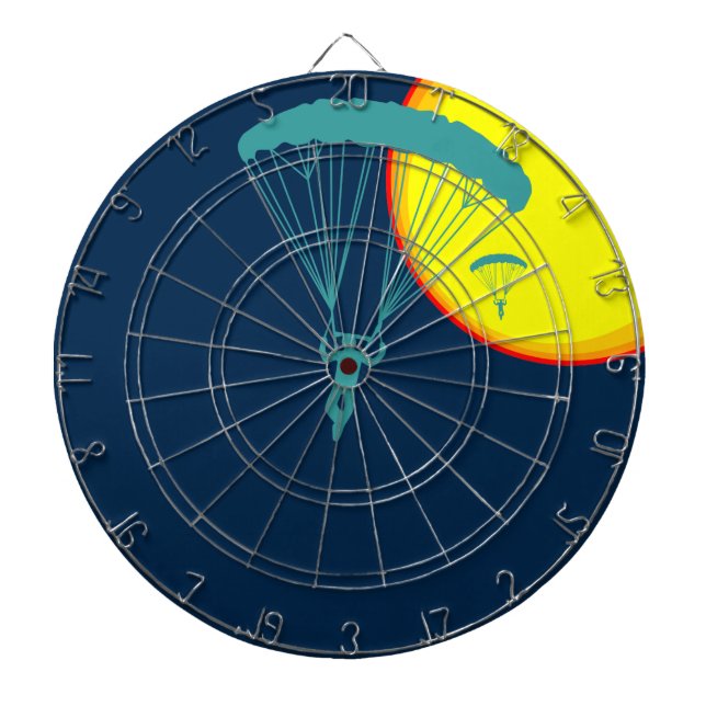 Cible De Fléchettes parachutistes rétro (Devant)