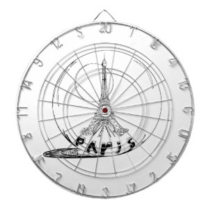 Cible De Fléchettes paris dans une boule de verre