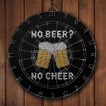 Cible De Fléchettes Pas de bière Pas de fromage Doux moche<br><div class="desc">No Beer No Cheer est notre slogan amusant prêt à orner votre vilain pull sur les vacances. Un peu d'alcool peut faire beaucoup de chemin à Noël. Sans elle, vous avez le droit d’être un peu grincheux. Avec un motif tricoté classique, vous êtes sûr d'être le centre d'attention de tout...</div>
