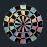 Cible De Fléchettes Pastel coloré Art Abstrait<br><div class="desc">Que les jeux commencent ! Ce tableau de bord artistique pastel chic et coloré est parfait pour une salle de jeux et un dortoir universitaire.</div>