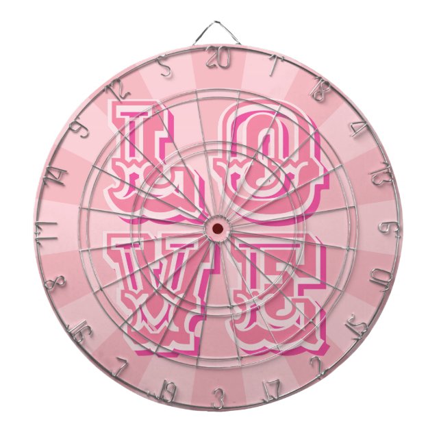 Cible De Fléchettes Pastel Pink Vintage LOVE Pretty Design (Devant)