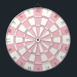Cible De Fléchettes Pastel Rose Et Blanc<br><div class="desc">Cible de flechettes Pastel Rose Et Blanc</div>