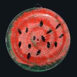 Cible De Fléchettes Pastèque Rouge Tourbillonnante d'Été Abstrait<br><div class="desc">Conçu par Dream Big Digital Design</div>