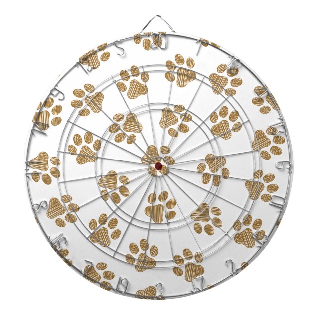 Cible De Fléchettes Pâtes de chien, Pâtes de chien, Pâtes d'or orange (Devant)
