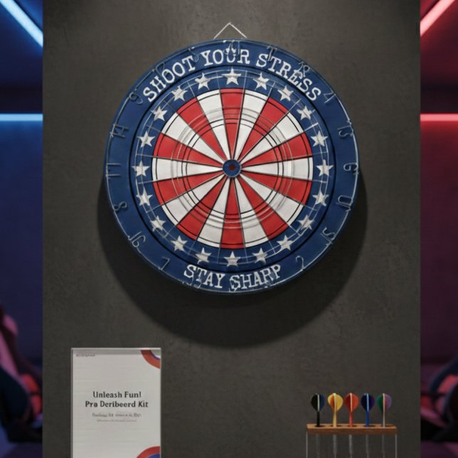 Cible De Fléchettes Patriotic American Dartboard Wall Art Design (Créateur téléchargé)