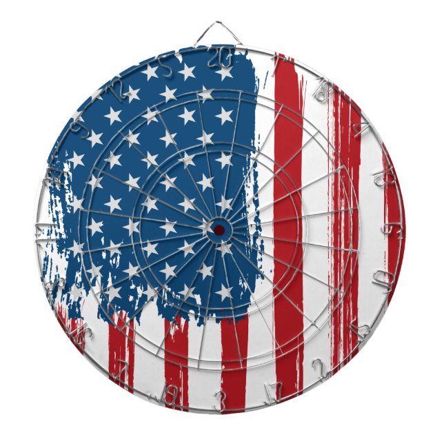 Cible de flechettes patriotique (Devant)