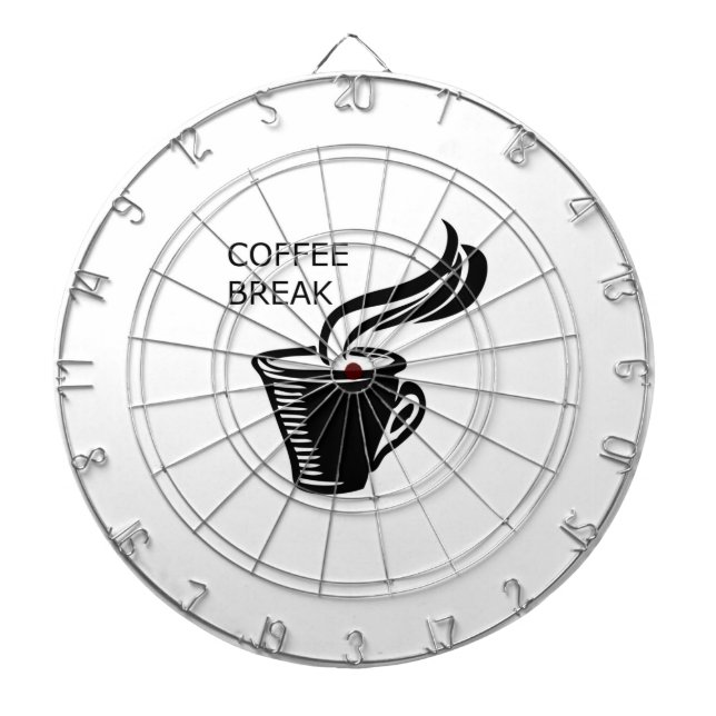 Cible De Fléchettes pause café (Devant)