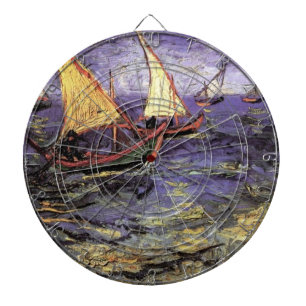 Cible De Fléchettes Paysage marin aux Saintes Maries par Vincent van G