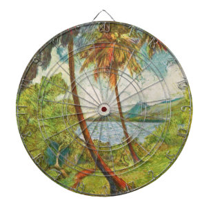Cible De Fléchettes Paysage tropical en Martinique (Charles Laval)