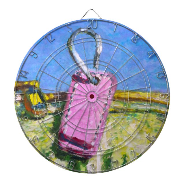 Cible De Fléchettes Peintures expressionnistes avec étiquette rose iPa (Devant)