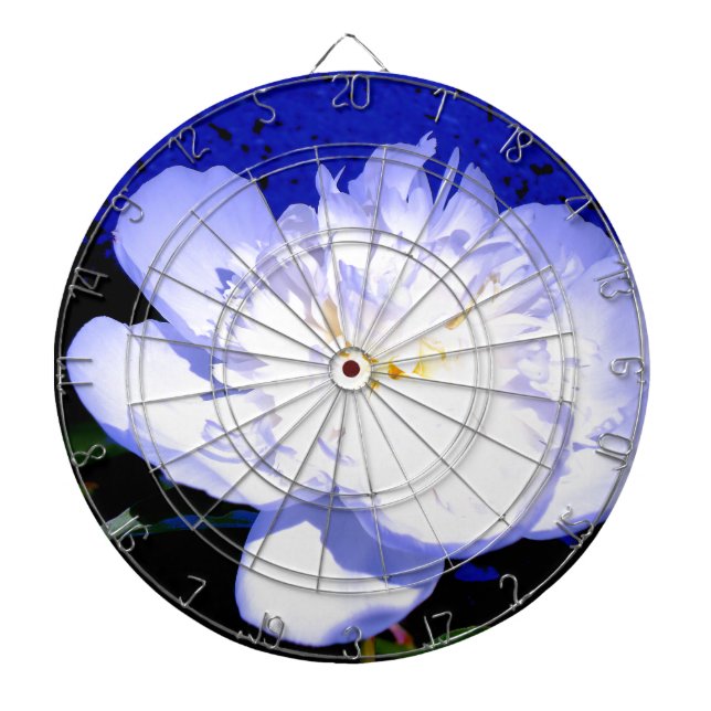 Cible De Fléchettes Peony blanc et violet (Devant)