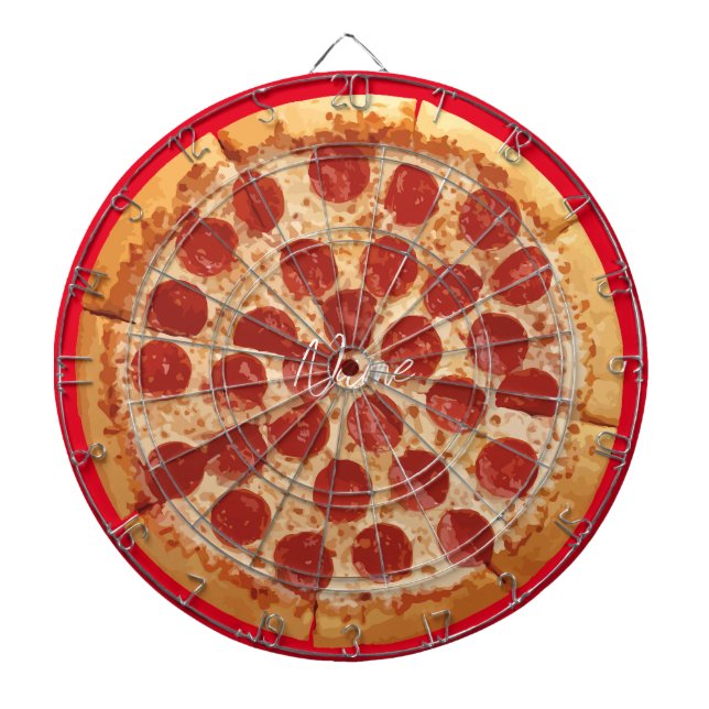 Cible De Fléchettes Pepperoni Pizza Thunder_Cove (Devant)