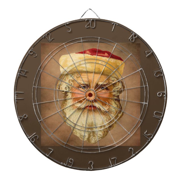 Cible De Fléchettes Père Noël Vintage (Devant)