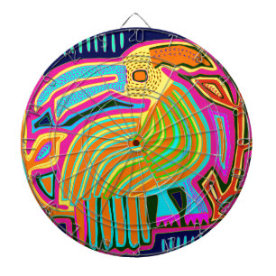 Cible De Fléchettes Perroquet d'art populaire tropical