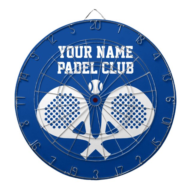 Cible De Fléchettes Personalized custom logo padel player dartboard (Devant)