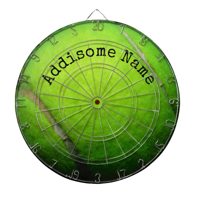 Cible De Fléchettes Personnalise Monogramme Yellow Tennis Ball (Devant)