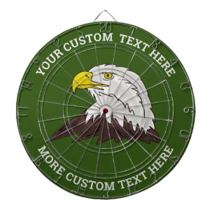 Cible de fléchettes personnalisée avec logo d'aigl