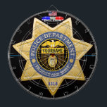 Cible de flechettes Personnalisée de l'édition Pol<br><div class="desc">Pas aujourd'hui les méchants ! Le tableau de bord parfait pour les policiers et pour toute personne dans l'application de la loi. Comprend un badge de police personnalisé avec texte personnalisable et numéro de badge. Il vous suffit de modifier la police "VOTRE NOM" avec votre famille, votre ville ou votre...</div>