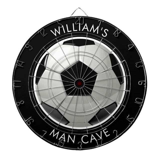 Cible de flechettes personnalisée du ballon de foo (Devant)