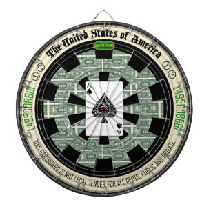 Cible De Fléchettes Pièce de tisonnier d'as de pique