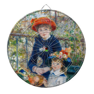 Cible De Fléchettes Pierre-Auguste Renoir - Deux sœurs sur la terrasse
