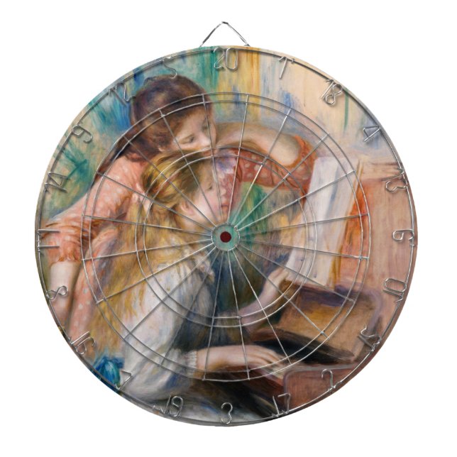 Cible De Fléchettes Pierre Auguste Renoir - Jeunes filles au piano (Devant)