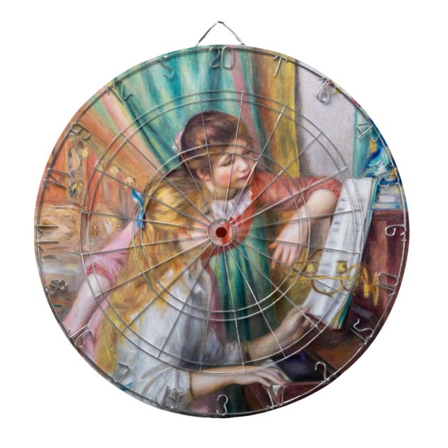 Cible De Fléchettes Pierre Auguste Renoir - Jeunes filles au piano (Devant)