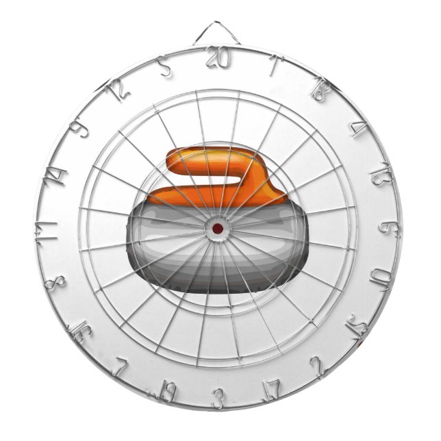 Cible De Fléchettes Pierre de curling Emoji (Devant)