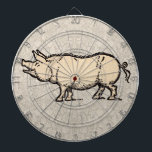 Cible De Fléchettes Pig Antique Piggy Cute Illustration Vintage<br><div class="desc">Vintage Pig Antique Piggy Illustration - Voici une illustration vintage douce de porc tirée d'un vieux livre de Mother Goose publié en 1917. Le piggy antique se tient devant un magnifique motif damassé. Notre petit cadeau de bébé cochon est le cadeau parfait pour un amoureux de cochon. Le cochon vintage...</div>