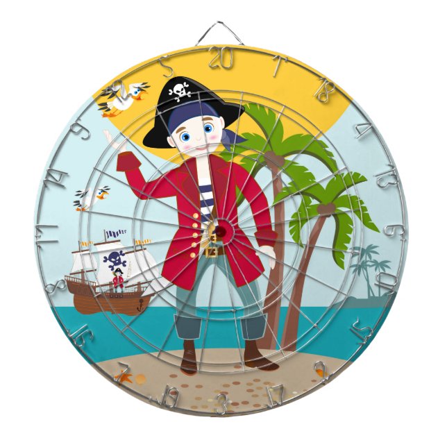 Cible De Fléchettes Pirate kid birthday (Devant)