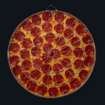 CIBLE DE FLÉCHETTES PIZA PEPPERONI PLUS 3<br><div class="desc">La pizza est un pain plat levrette généralement garni de sauce tomate et de fromage et cuit au four. Il est généralement surmonté d'une sélection de viandes, légumes et condiments. Le terme a été enregistré pour la première fois au 10ème siècle, dans un manuscrit latin de Gaeta en Italie centrale....</div>