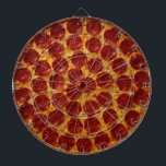 CIBLE DE FLÉCHETTES PIZA PEPPERONI PLUS 3<br><div class="desc">La pizza est un pain plat levrette généralement garni de sauce tomate et de fromage et cuit au four. Il est généralement surmonté d'une sélection de viandes, légumes et condiments. Le terme a été enregistré pour la première fois au 10ème siècle, dans un manuscrit latin de Gaeta en Italie centrale....</div>