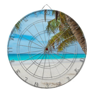 Cible De Fléchettes Plage Paradis Tropical