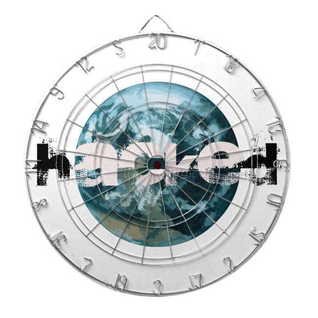 Cible De Fléchettes planète Terre piratée (Devant)