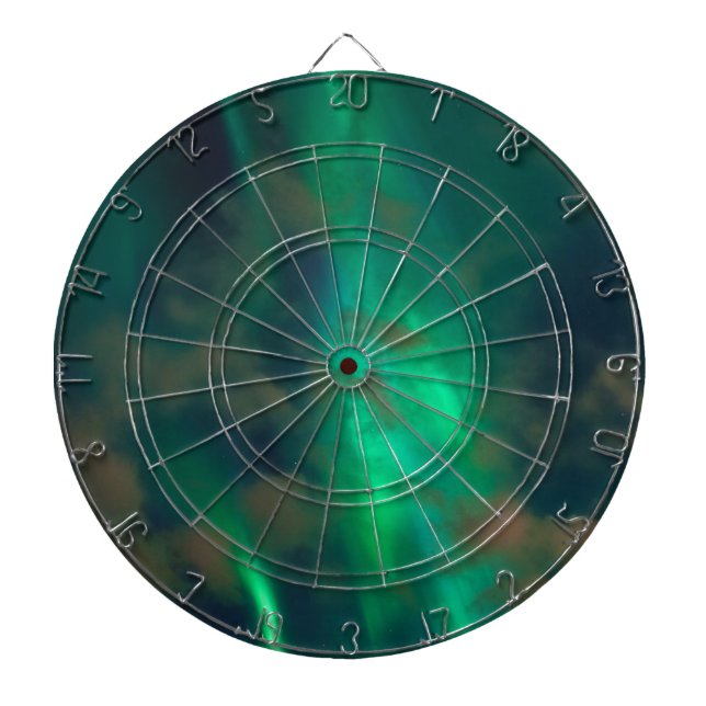 Cible De Fléchettes Plasma vert Aurora Lumières nord Sky (Devant)
