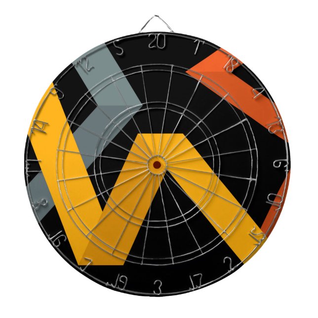 Cible De Fléchettes PLayful, dynamique, moderne, urbain (Devant)