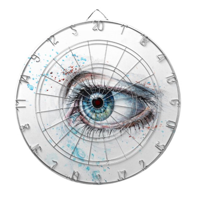 Cible De Fléchettes Pleurer l'oeil bleu (tristesse, sympathie et dépre (Devant)