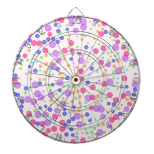 Cible De Fléchettes Points en rose