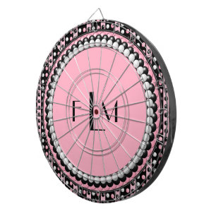 Cible De Fléchettes Pois en bandes Monogram Darboard