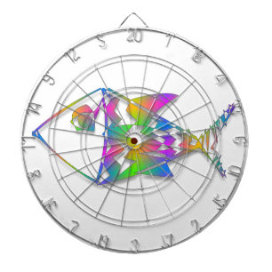 Cible De Fléchettes Poisson Abstrait