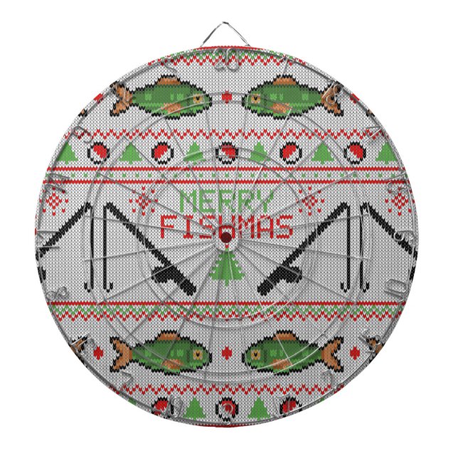 Cible De Fléchettes Poisson laide de Noël (Devant)