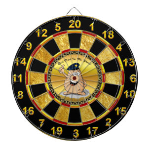 Cible De Fléchettes Pomme de terre de l'officier de police avec un cas